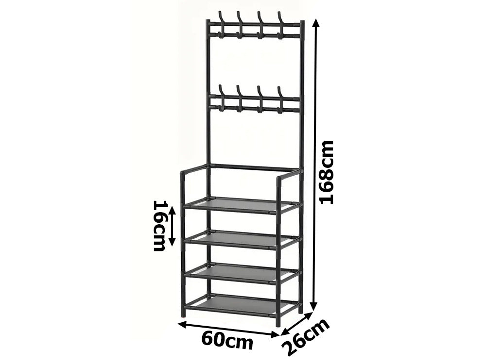 Percha de pie de metal de 5 niveles Mocka Store