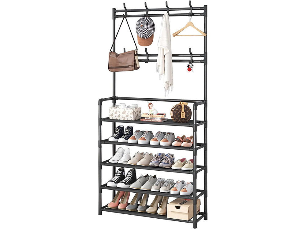 Percha de pie de metal de 5 niveles Mocka Store