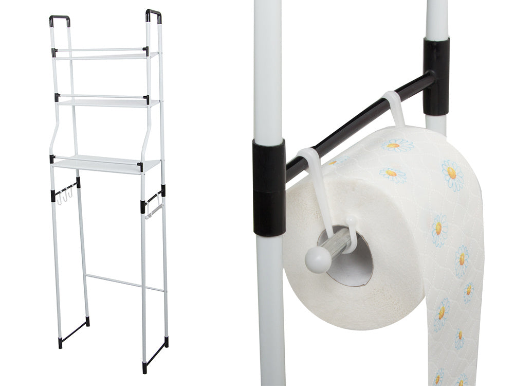 Estante de pie sobre lavadora, wc baño, rack 3 estantes