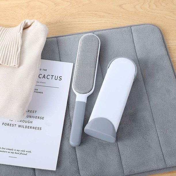 Cepillo doble autolimpiante para pelos de mascotas, para ropa o muebles