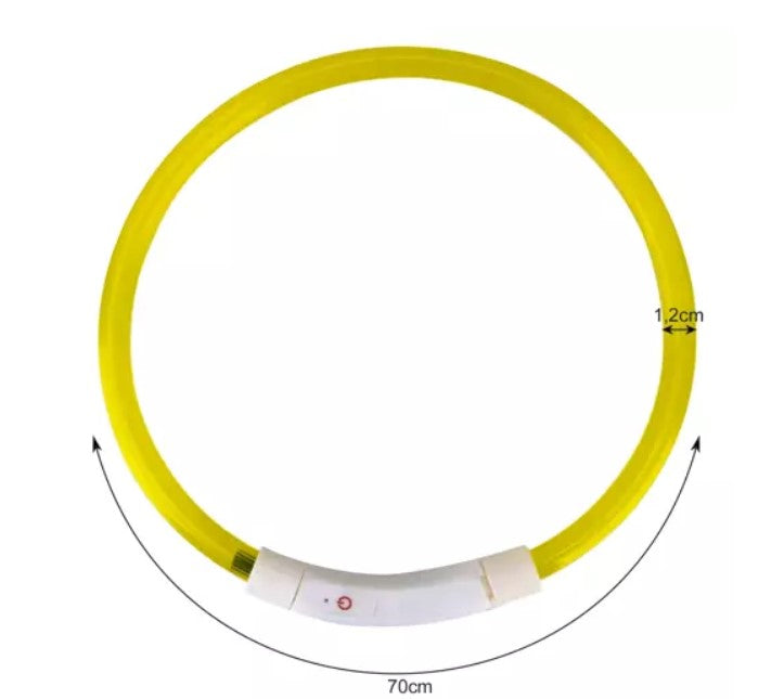 Collar con led iluminado para perros