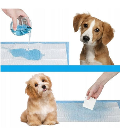 Almohadillas de higiene absorbentes desechables, 100 piezas y bolsas de excremento regalo