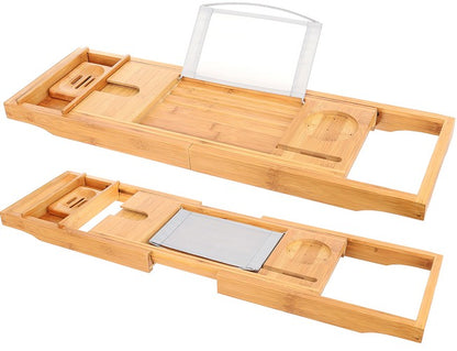 Estantería baño madera, cubierta de bañera