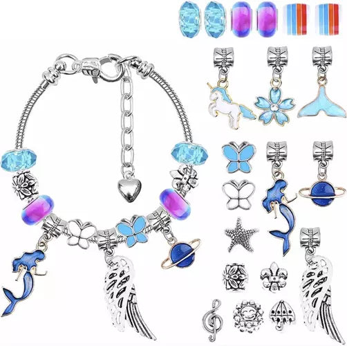 Kit para hacer joyería, pulseras infantiles
