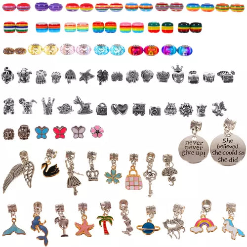 Kit para hacer joyería, pulseras infantiles