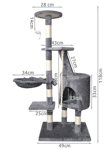 Rascador para gatos de arbol moderno