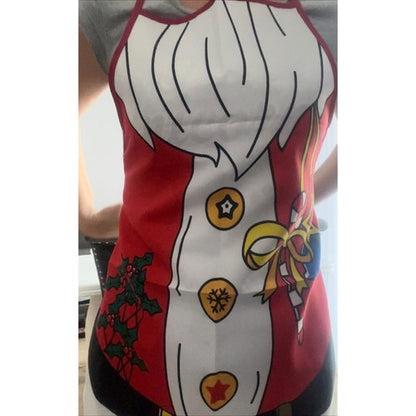 Delantal navidad, santa claus