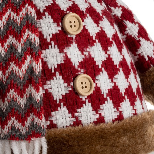 Muñeco de nieve navideño, telescópico 105cm