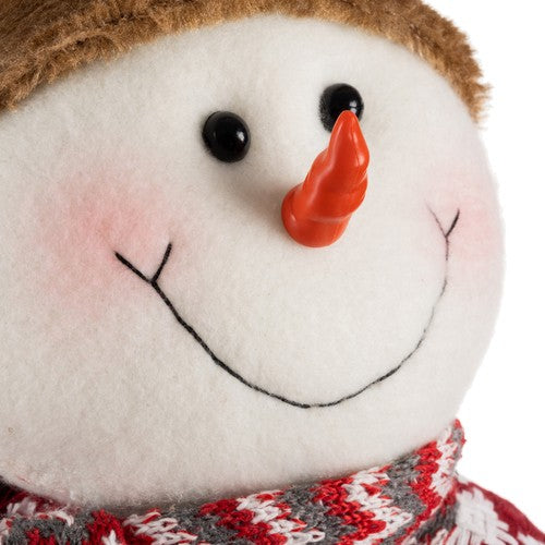 Muñeco de nieve navideño, telescópico 105cm