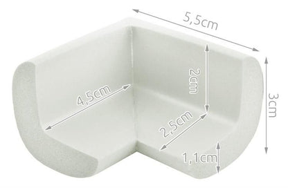 Protección de esquinas, espuma de seguridad. 4 unidades