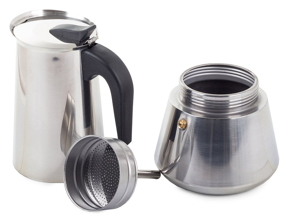 Cafetera de acero inoxidable 12 tazas Mocka Store