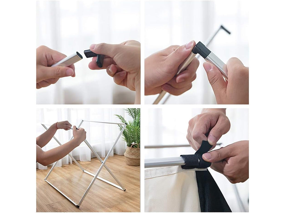 Cesta para la ropa de 3 compartimientos, 135L Mocka Store
