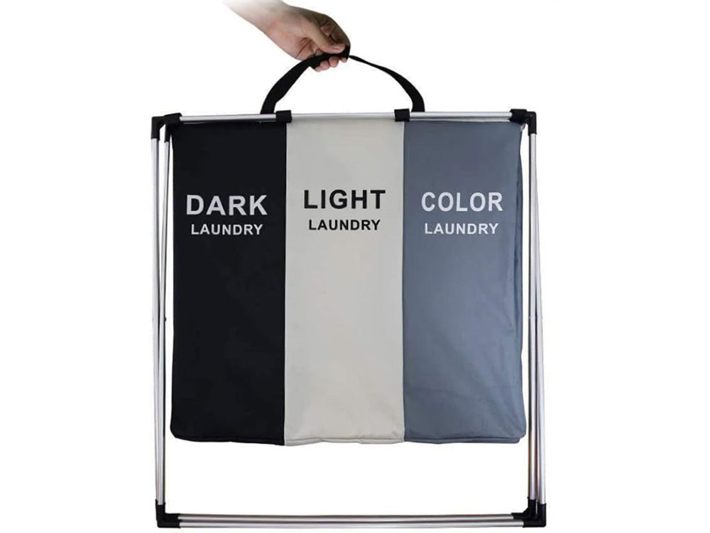 Cesta para la ropa de 3 compartimientos, 135L Mocka Store