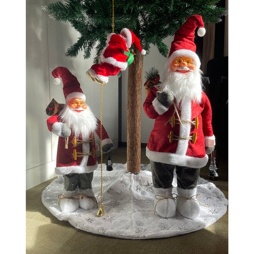 Figura papá noel grande, santa claus 45cm, calidad premium