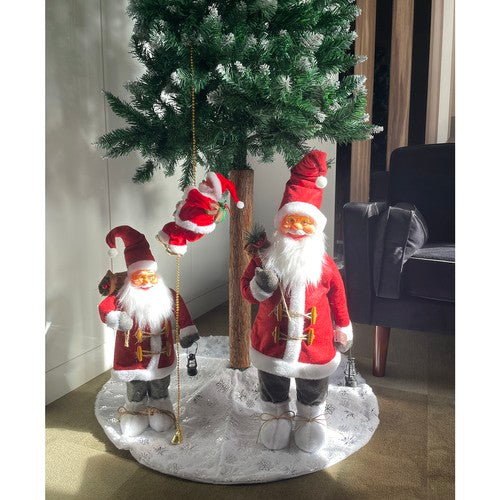 Figura papá noel grande, santa claus 45cm, calidad premium