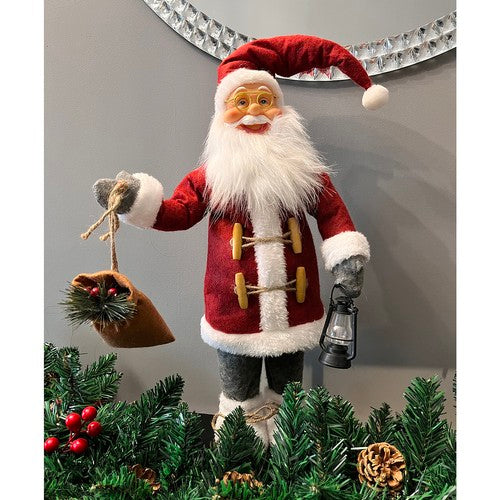 Figura papá noel grande, santa claus 45cm, calidad premium