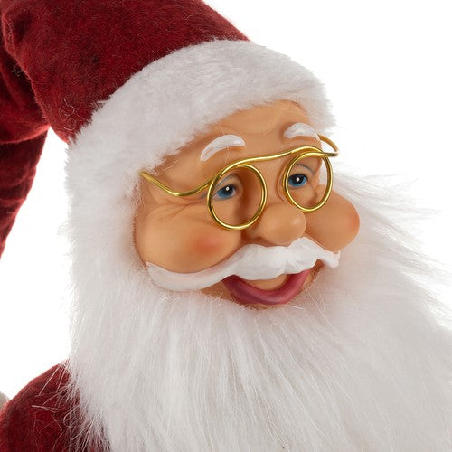 Figura papá noel grande, santa claus 45cm, calidad premium
