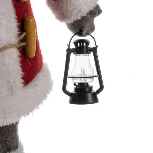 Figura papá noel grande, santa claus 45cm, calidad premium