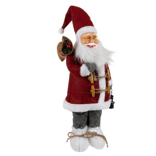 Figura papá noel grande, santa claus 45cm, calidad premium