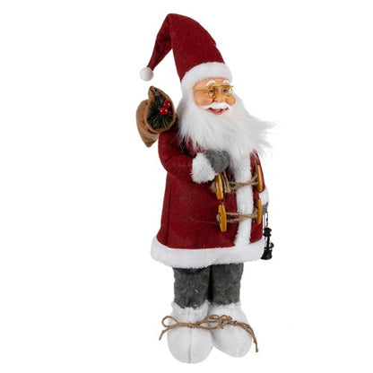 Figura papá noel grande, santa claus 45cm, calidad premium