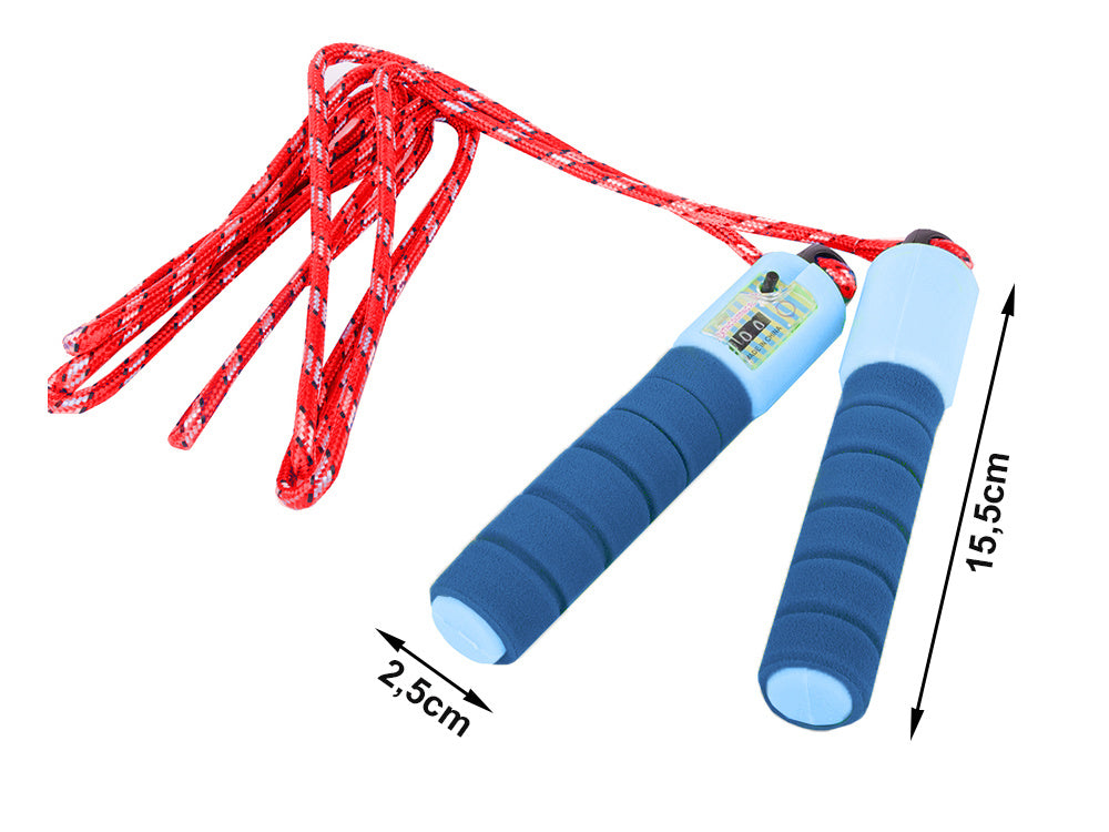 Cuerda para saltar con movimiento de ejercicio físico de cuerda ajustable para crossfit contador