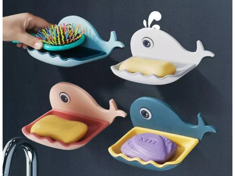 Jabonera para jabón de baño, ballena