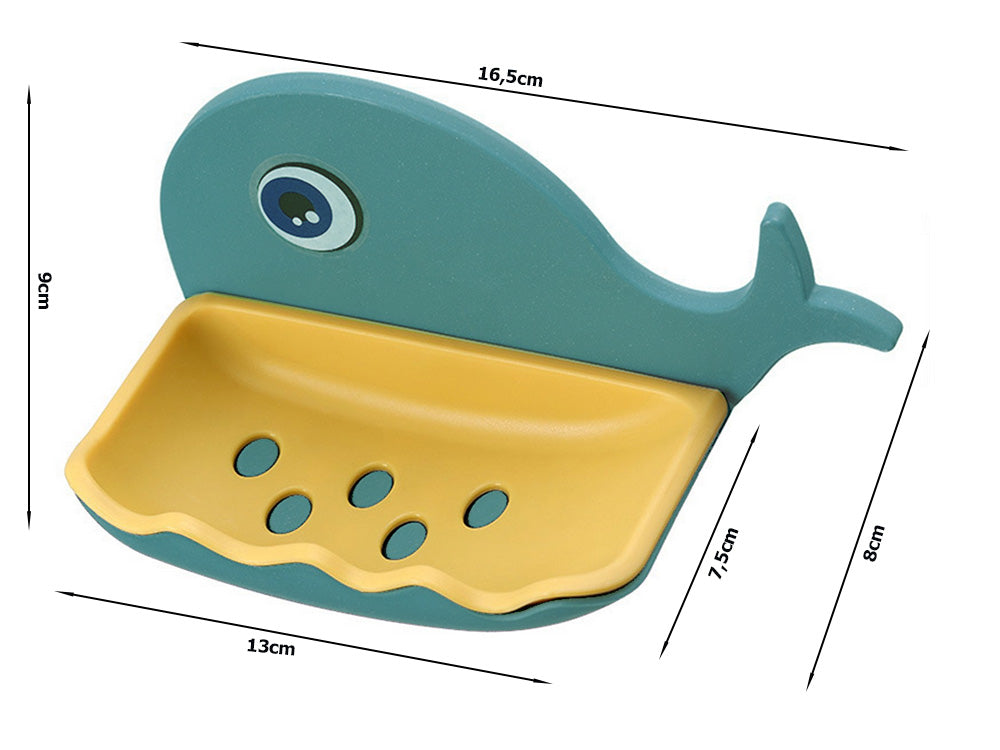 Jabonera para jabón de baño, ballena