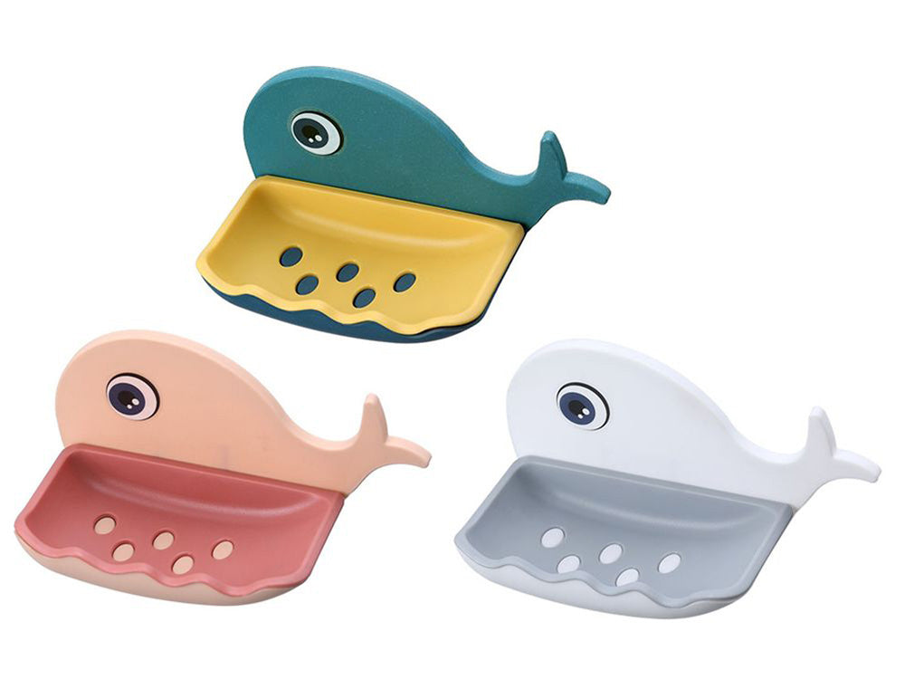 Jabonera para jabón de baño, ballena
