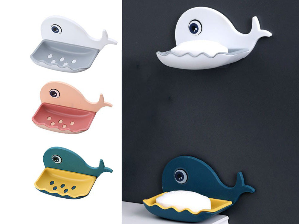 Jabonera para jabón de baño, ballena
