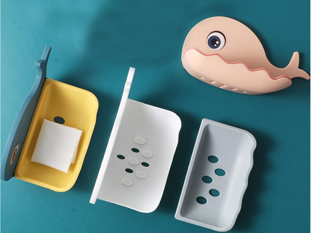 Jabonera para jabón de baño, ballena