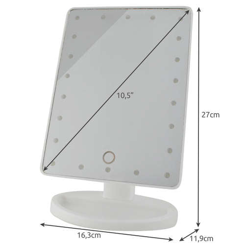 Espejo led, 22 leds