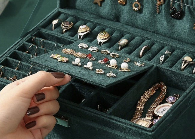 Joyero de capacidad, organizador de joyas