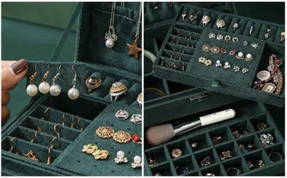 Joyero de capacidad, organizador de joyas